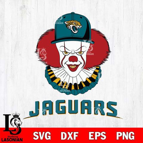 Jacksonville Jaguars Pennywise Horror Sport 4 Svg Eps Dxf Png File, NFL svg, Digital Download, Instant Download