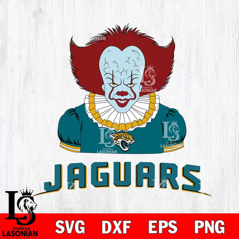 Jacksonville Jaguars Pennywise Horror Sport 5 Svg Eps Dxf Png File, NFL svg, Digital Download, Instant Download