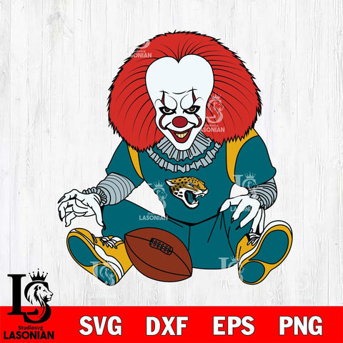Jacksonville Jaguars Pennywise Horror Sport 6 Svg Eps Dxf Png File, NFL svg, Digital Download, Instant Download