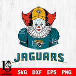 Jacksonville Jaguars Pennywise Horror Sport 7 Svg Eps Dxf Png File, NFL svg, Digital Download, Instant Download
