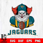 Jacksonville Jaguars Pennywise Horror Sport 9 Svg Eps Dxf Png File, NFL svg, Digital Download, Instant Download