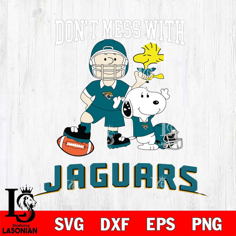 Jacksonville Jaguars Snoopy Dont mess with SVG DXF EPS PNG FILE,Snoopy File Cut, Nfl Digital Download,Instant Download, Silhouette