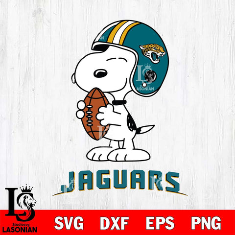 Jacksonville Jaguars Snoopy Rugby Svg Eps Dxf Png File, NFL svg , Digital Download , Instant Download, Cricut File