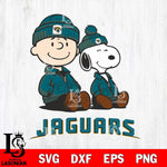 Jacksonville Jaguars Snoopy and Charlie Sport Svg Eps Dxf Png File, Cut file Digital Download ,Instant Download, Cricut File