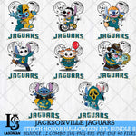 Jacksonville Jaguars Stitch Horror Halloween Bundle 8 Svg Eps Dxf Png File, Digital Download, Instant Download