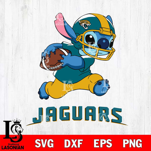 Jacksonville Jaguars Stitch Run Rugby Ball SVG DXF EPS PNG FILE, Stitch File Cut,NFL Digital Download,Instant Download, Silhouette