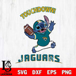 Jacksonville Jaguars Stitch Touchdown SVG DXF EPS PNG FILE, NFL File Cut, Digital Download,Instant Download, Silhouette, Cricut