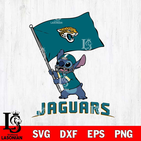 Jacksonville Jaguars Stitch flag SVG DXF EPS PNG FILE, NFL File Cut, Digital Download,Instant Download, Silhouette, Cricut