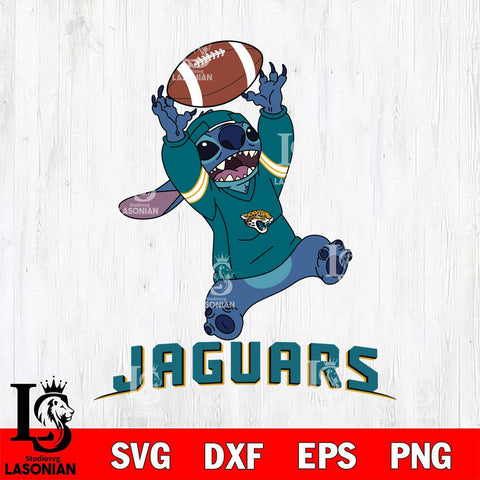 Jacksonville Jaguars Stitch playing football SVG DXF EPS PNG FILE, NFL File Cut, Digital Download,Instant Download, Silhouette, Cricut