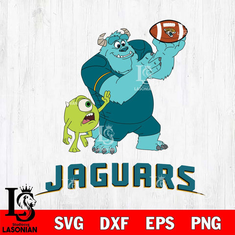 Jacksonville Jaguars Sully & Mike Football Cricut,Christmas SVG DXF EPS PNG FILE, Digital Download,Instant Download, Silhouette