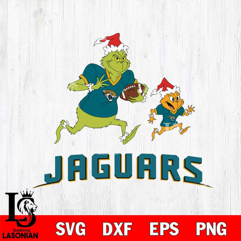 Jacksonville Jaguars The Grinch & Max Football Cricut,Christmas SVG DXF EPS PNG FILE, Digital Download,Instant Download, Silhouette
