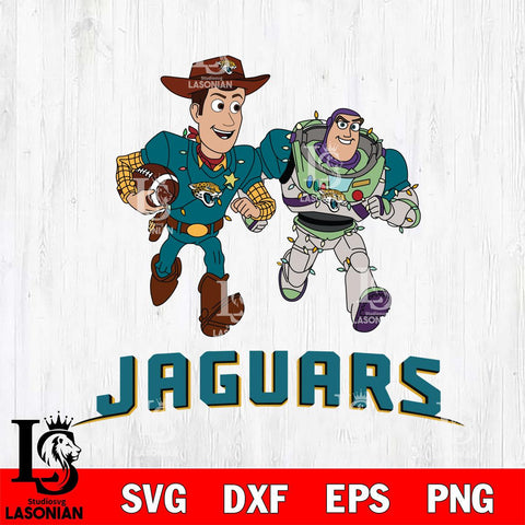 Jacksonville Jaguars Woody & Buzz Lightyear Football Cricut,Christmas SVG DXF EPS PNG FILE, Digital Download,Instant Download, Silhouette