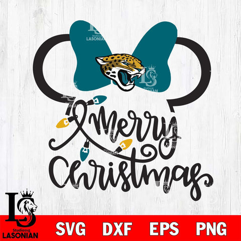 Jacksonville Jaguars mickey christmas 3 Svg Eps Dxf Png File, Digital Download, Instant Download