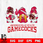 Jacksonville State Gamecocks 3 Gnomes Football Svg Eps Dxf Png File, Digital Download, Instant Download