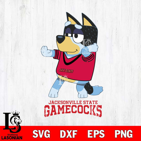 Jacksonville State Gamecocks Bluey Dad Dance Svg Eps Dxf Png File, Digital Download, Instant Download