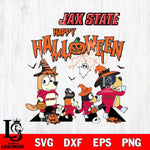 Jacksonville State Gamecocks Bluey Halloween Family Svg Eps Dxf Png File, Digital Download, Instant Download