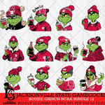 Jacksonville State Gamecocks Boujee Grinch NCAA Bundle 12 SVG Eps Dxf Png File, Digital Download, Instant Download