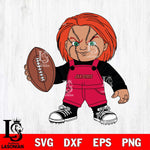 Jacksonville State Gamecocks Chucky Horror 12 Svg Eps Dxf Png File, NCAA svg, Digital Download, Instant Download