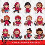 Jacksonville State Gamecocks Chucky Horror Bundle 12 SVG Eps Dxf Png File, Bundle NCAA svg, Digital Download, Instant Download