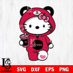 Jacksonville State Gamecocks Cute Hello Kitty Svg Eps Dxf Png File, Digital Download, Instant Download