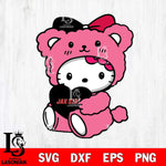 Jacksonville State Gamecocks Cute Hello Kitty 3 Svg Eps Dxf Png File, Digital Download, Instant Download