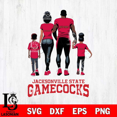 Jacksonville State Gamecocks Family Love Rugby SVG DXF EPS PNG FILE,NCAA SVG, Father day Digital Download,Instant Download, Silhouette