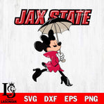 Jacksonville State Gamecocks Fancy Minnie Svg Eps Dxf Png File, Digital Download, Instant Download