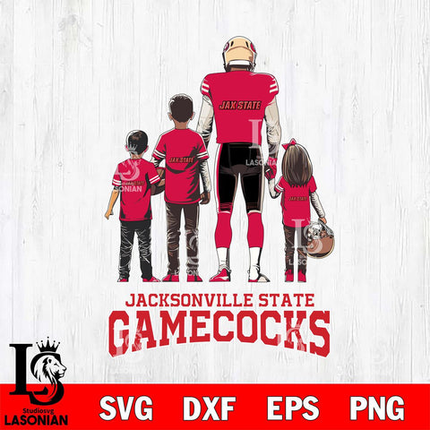 Jacksonville State Gamecocks Father Football SVG DXF EPS PNG FILE,NCAA SVG, Father day Digital Download,Instant Download, Silhouette