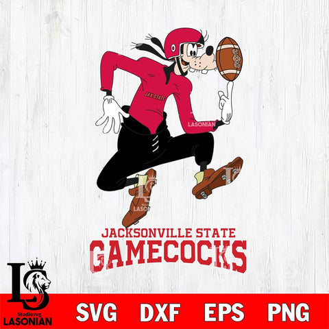 Jacksonville State Gamecocks Goofy Circus Football SVG DXF EPS PNG FILE,NCAA svg ,Football Digital Download,Instant Download, Silhouette
