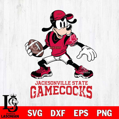 Jacksonville State Gamecocks Goofy Disney, Svg Eps Dxf Png File, Digital Download