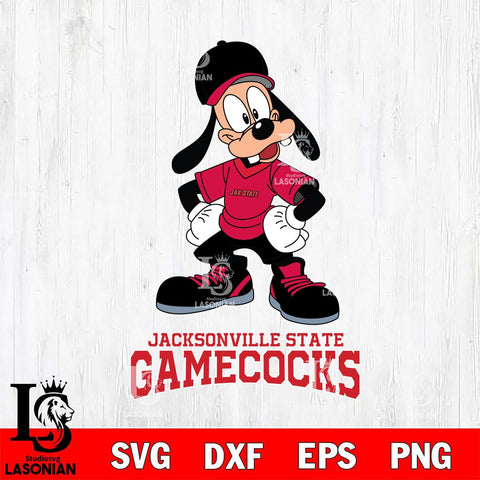 Jacksonville State Gamecocks Goofy Sport SVG DXF EPS PNG FILE,NCAA svg ,Football Digital Download,Instant Download, Silhouette