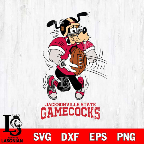 Jacksonville State Gamecocks Goofy Sport Football SVG DXF EPS PNG FILE,NCAA svg ,Football Digital Download,Instant Download, Silhouette