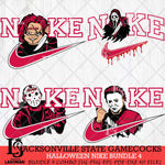 Jacksonville State Gamecocks Halloween Nike NCAA Bundle 4 Svg Eps Dxf Png File, Digital Download, Instant Download