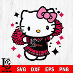 Jacksonville State Gamecocks Hello Kitty Cheerleader 4 Svg Eps Dxf Png File, Digital Download, Instant Download