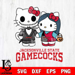 Jacksonville State Gamecocks Hello Kitty Horror 11 Svg Eps Dxf Png File, Digital Download