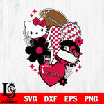 Jacksonville State Gamecocks Hello Kitty NCAA 2 Svg Eps Dxf Png File, Digital Download, Instant Download