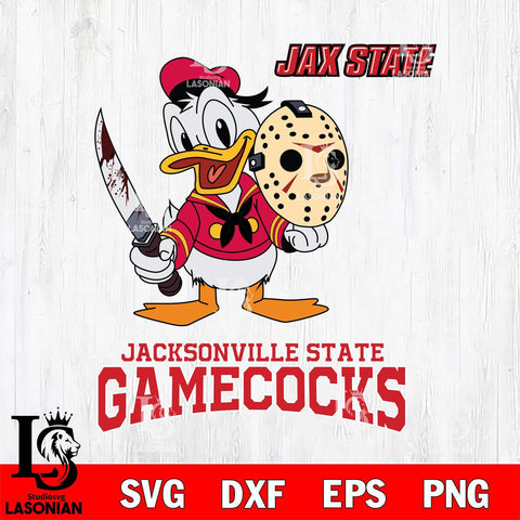 Jacksonville State Gamecocks Jason Voorhees 12 Svg Eps Dxf Png File, Digital Download