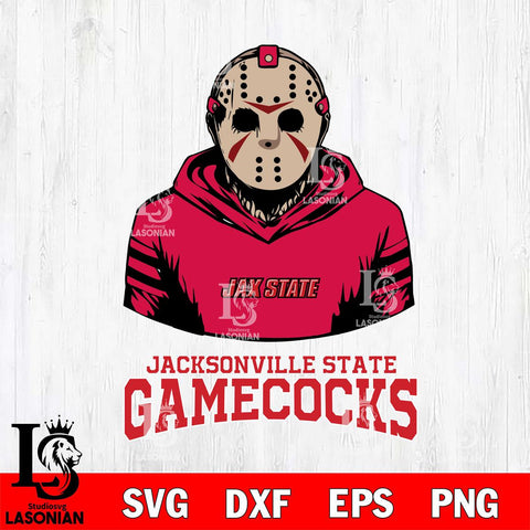Jacksonville State Gamecocks Jason Voorhees 4 Svg Eps Dxf Png File, Digital Download