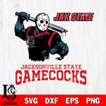 Jacksonville State Gamecocks Jason Voorhees 5 Svg Eps Dxf Png File, Digital Download