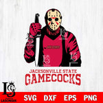 Jacksonville State Gamecocks Jason Voorhees 6 Svg Eps Dxf Png File, Digital Download