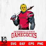 Jacksonville State Gamecocks Jason Voorhees 7 Svg Eps Dxf Png File, Digital Download