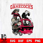 Jacksonville State Gamecocks Jason Voorhees Horror 10 Svg Eps Dxf Png File, NCAA svg, Digital Download, Instant Download