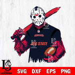 Jacksonville State Gamecocks Jason Voorhees Horror 11 Svg Eps Dxf Png File, NCAA svg, Digital Download, Instant Download