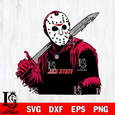 Jacksonville State Gamecocks Jason Voorhees Horror 7 Svg Eps Dxf Png File, NCAA svg, Digital Download, Instant Download