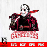 Jacksonville State Gamecocks Jason Voorhees Horror Halloween Svg Eps Dxf Png File, NCAA svg, Digital Download, Instant Download