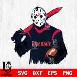 Jacksonville State Gamecocks Jason Voorhees Horror Halloween 2 Svg Eps Dxf Png File, NCAA svg, Digital Download, Instant Download