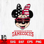 Jacksonville State Gamecocks Minnie Mouse Love 2, Svg Eps Dxf Png File, Digital Download
