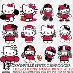 Jacksonville State Gamecocks NCAA Bundle 12 Svg Eps Dxf Png File, NCAA svg, Digital Download, Instant Download