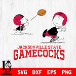 Jacksonville State Gamecocks Peanuts play football SVG DXF EPS PNG FILE,Snoopy File Cut, NCAA Digital Download,Instant Download,Christmas Silhouette