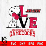 Jacksonville State Gamecocks Snoopy Sport 10 Svg Eps Dxf Png File, Digital Download